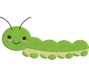 Stickdatei - Wurm Raupe